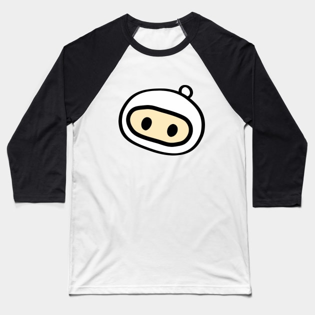 Bomberman Head Baseball T-Shirt by pherpher